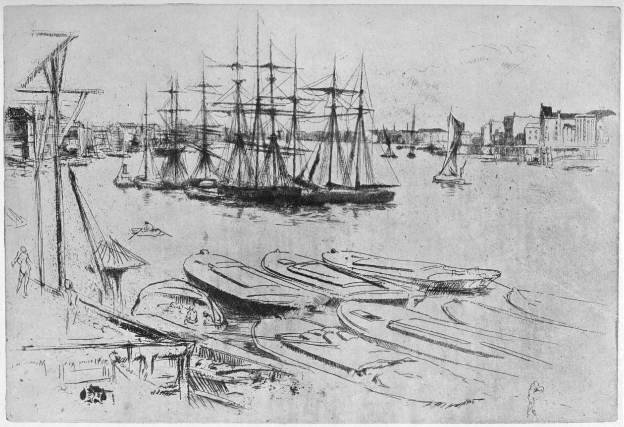 Het Grote Zwembad, 1879-1904 door James Abbott McNeill Whistler