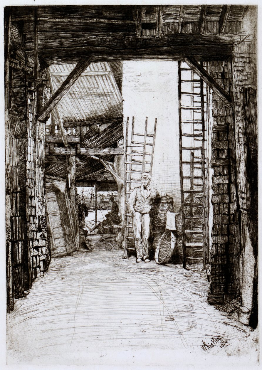 De kalkbrander door James Abbott McNeill Whistler