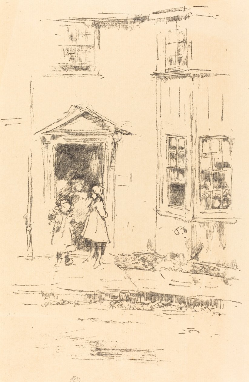 De Kleine Deur, Lyme Regis, 1895 door James Abbott McNeill Whistler