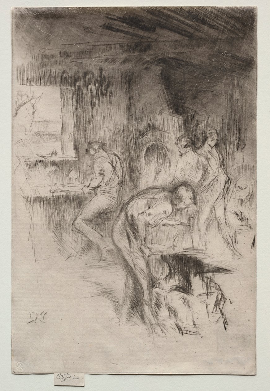 De kleine smederij door James Abbott McNeill Whistler