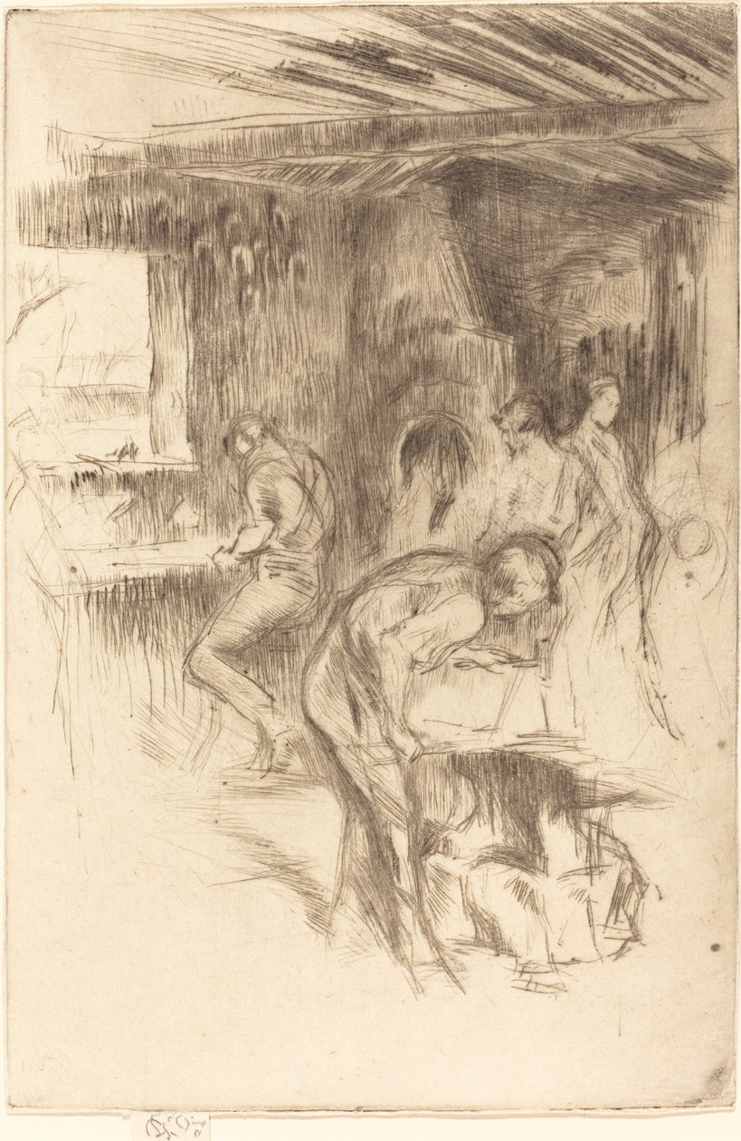 De Kleine Smidse, 1875 door James Abbott McNeill Whistler