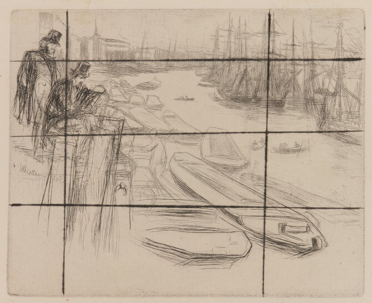 Het Kleine Zwembad, 1861 door James Abbott McNeill Whistler