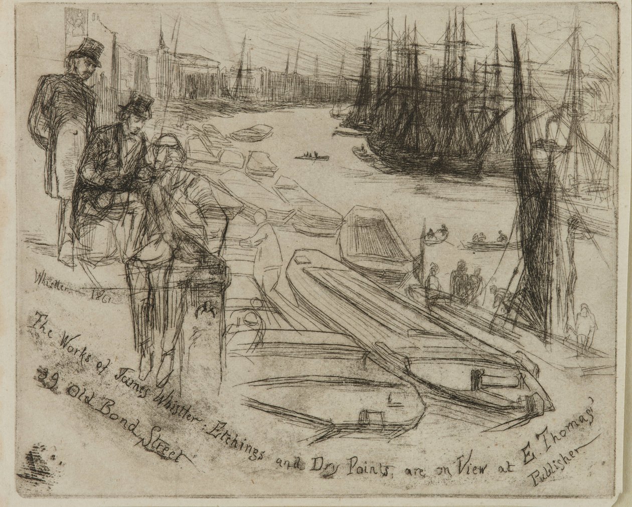 Het Kleine Zwembad, 1861 door James Abbott McNeill Whistler