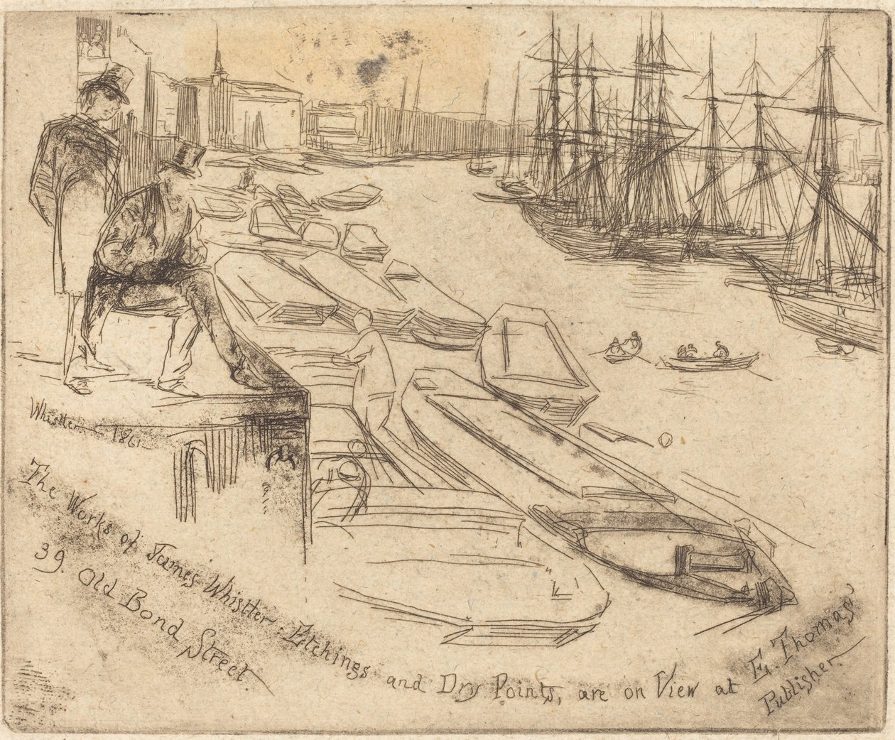 Het Kleine Zwembad, 1861 door James Abbott McNeill Whistler