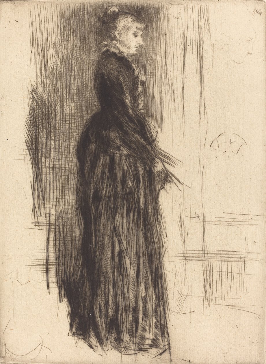 De kleine fluwelen jurk door James Abbott McNeill Whistler
