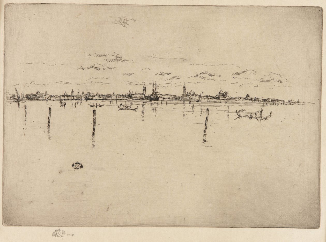 Het Kleine Venetië, 1879-1880 door James Abbott McNeill Whistler