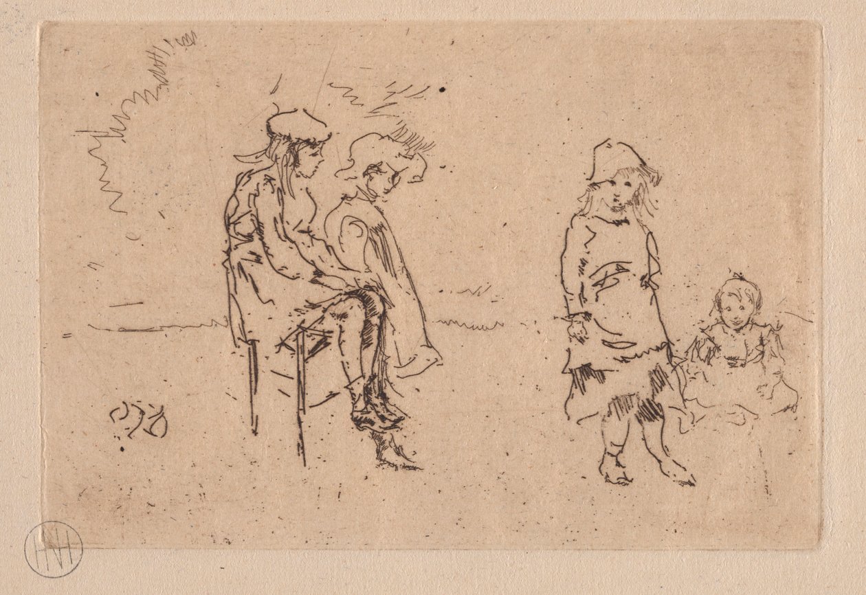 De Menpes-kinderen door James Abbott McNeill Whistler