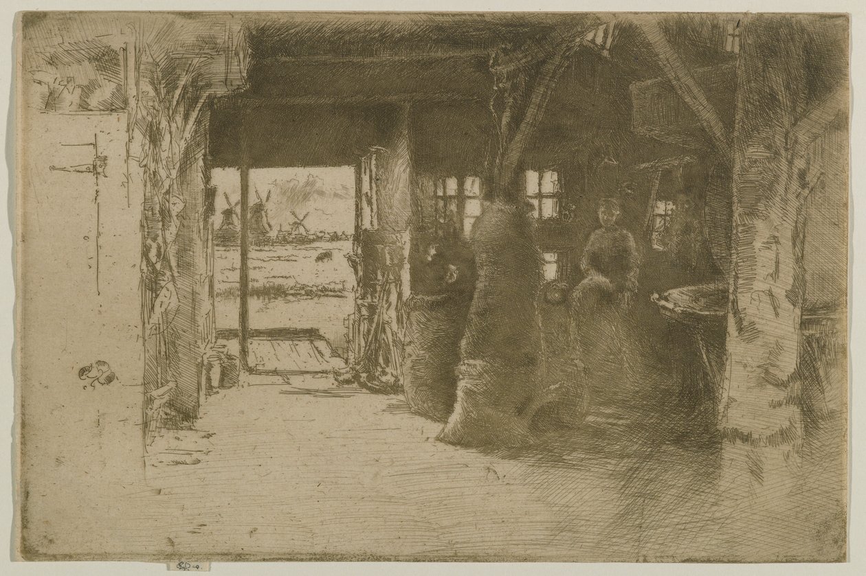 De Molen door James Abbott McNeill Whistler