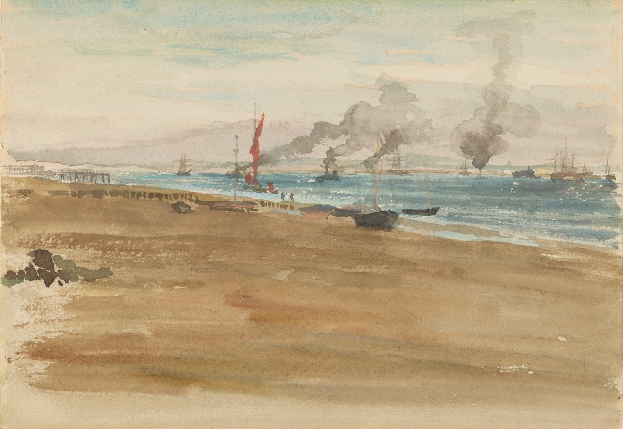 De Mond van de Rivier door James Abbott McNeill Whistler