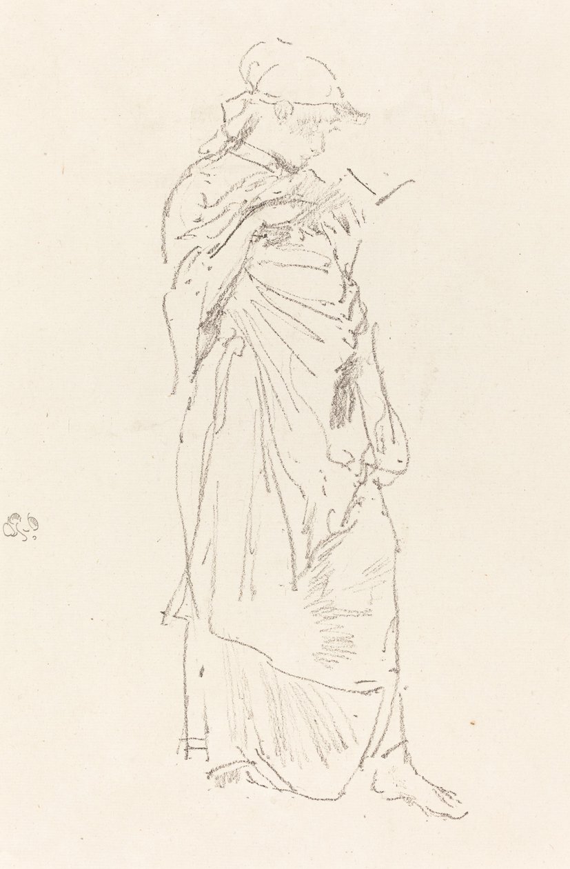 De Roman: Meisje Lezend, ca. 1889 door James Abbott McNeill Whistler