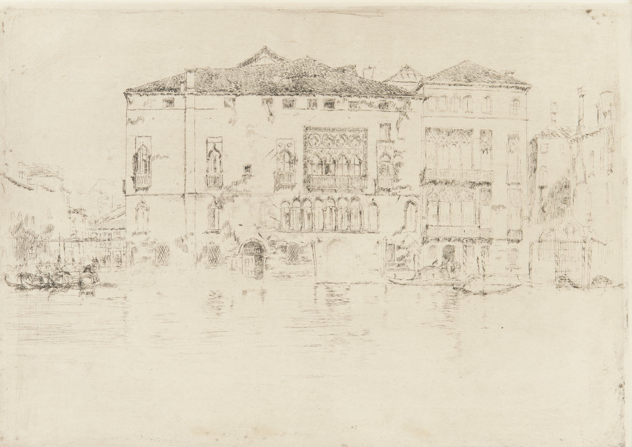 De paleizen, 1879-1880 door James Abbott McNeill Whistler