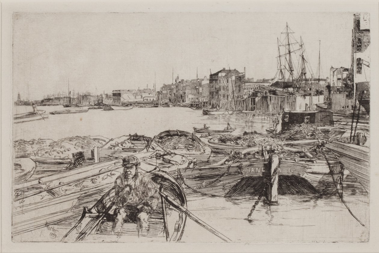 Het zwembad door James Abbott McNeill Whistler