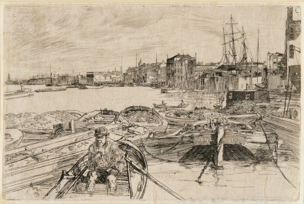 Het zwembad, 1859 door James Abbott McNeill Whistler