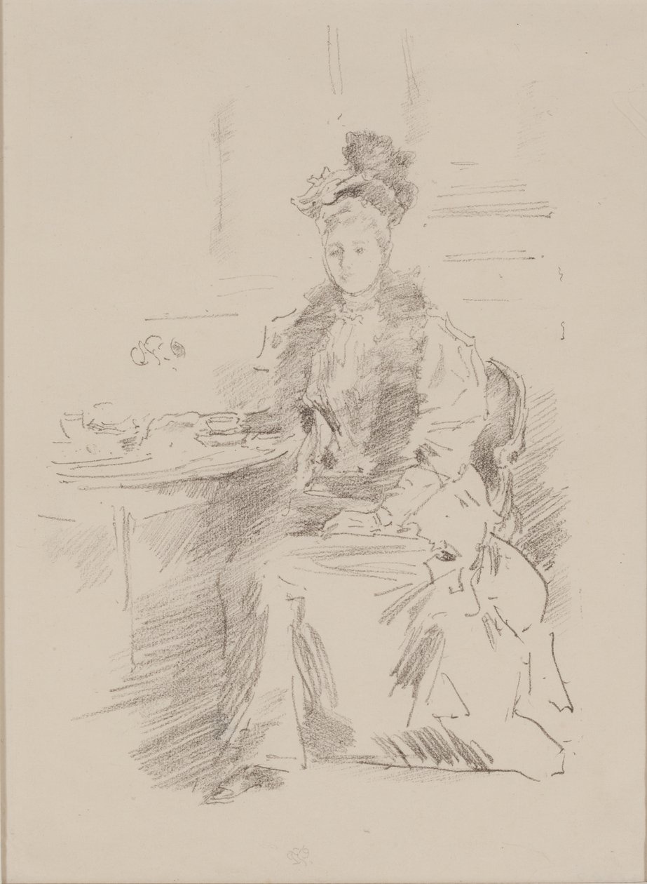 De mooie New Yorker door James Abbott McNeill Whistler