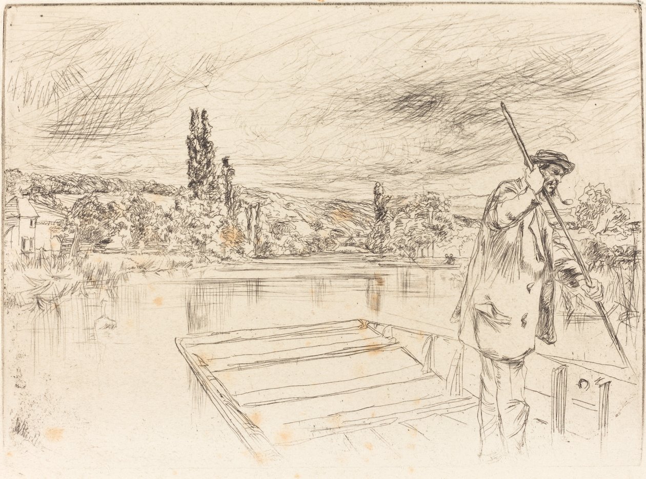 De punter, 1861 door James Abbott McNeill Whistler