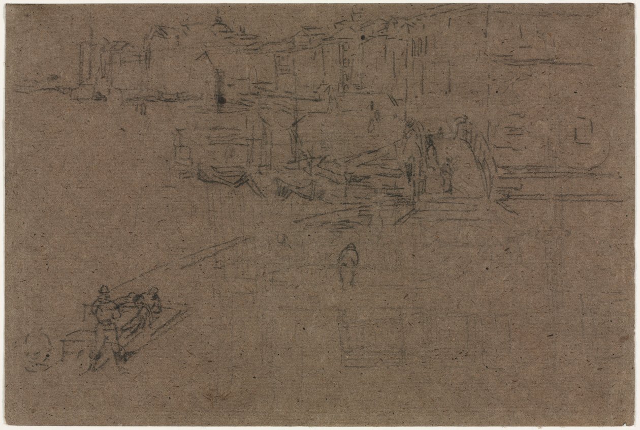 De Riva, Venetië door James Abbott McNeill Whistler
