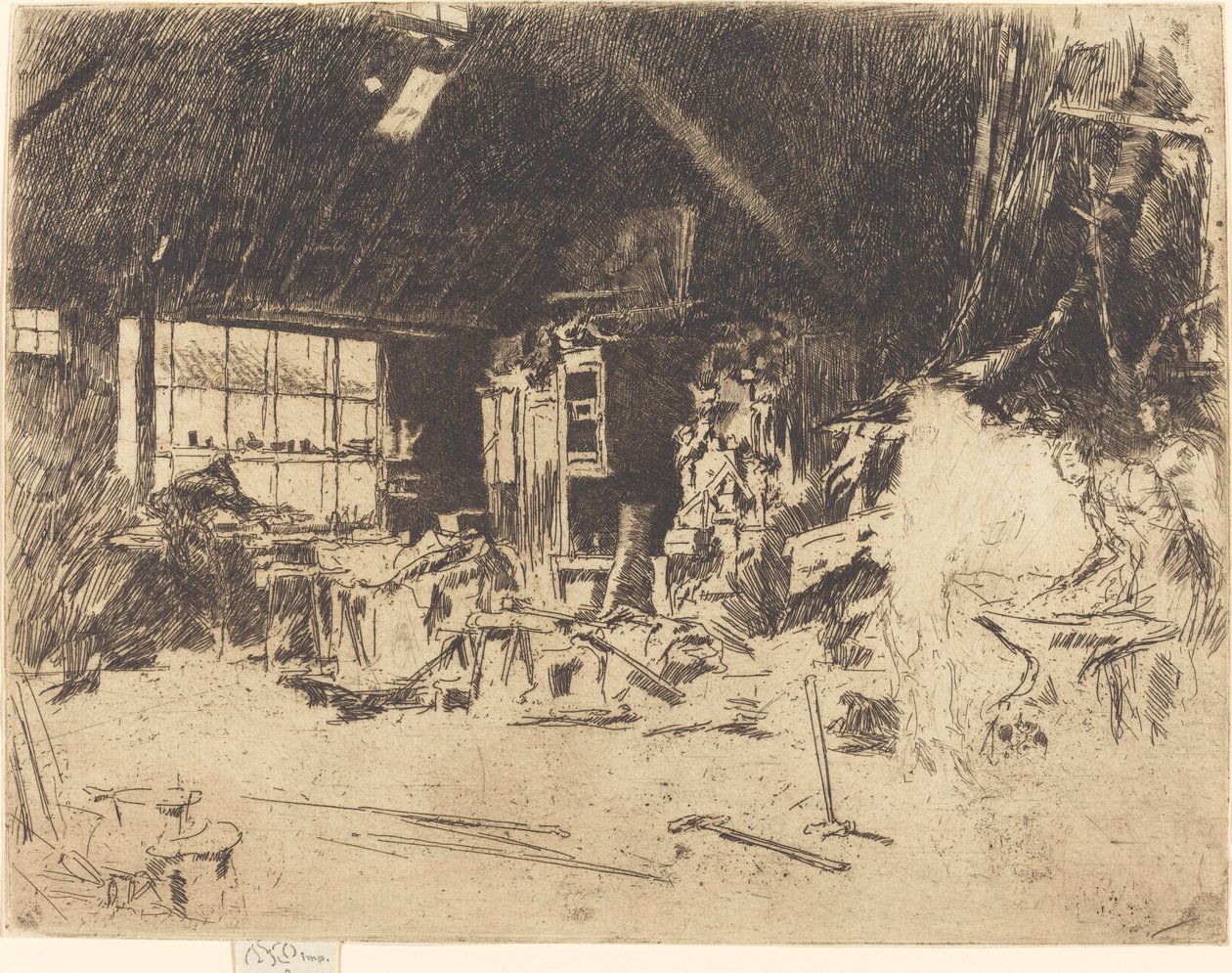 De Smidse, ca. 1880 door James Abbott McNeill Whistler