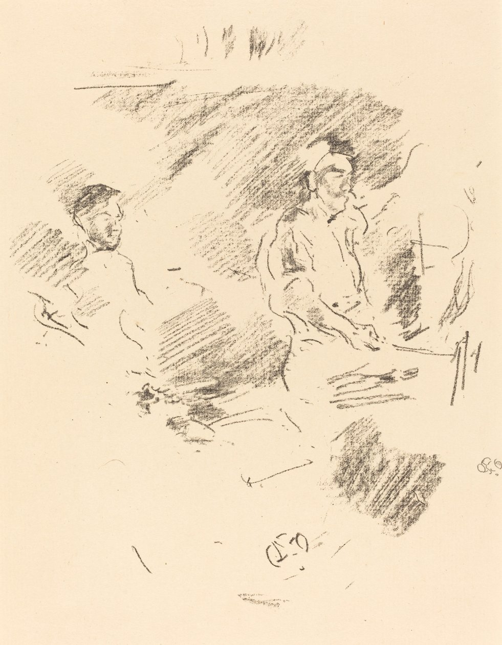 De sterke arm door James Abbott McNeill Whistler