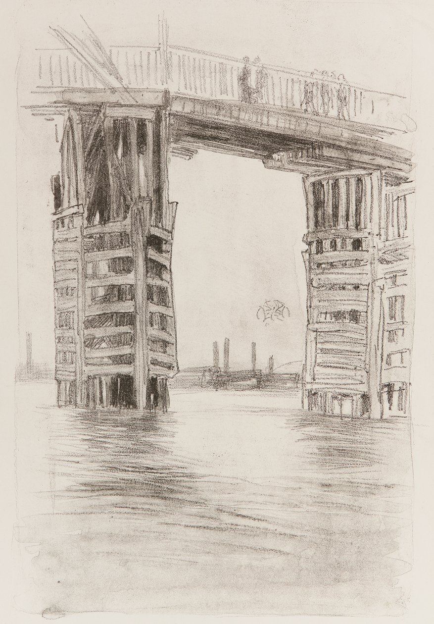 De hoge brug door James Abbott McNeill Whistler