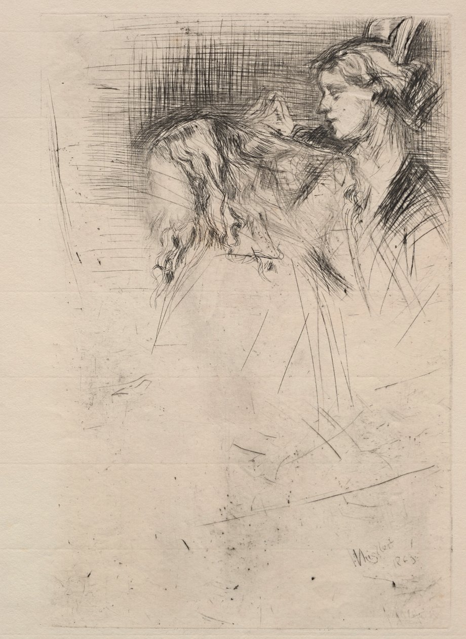Het toilet, 1863 door James Abbott McNeill Whistler