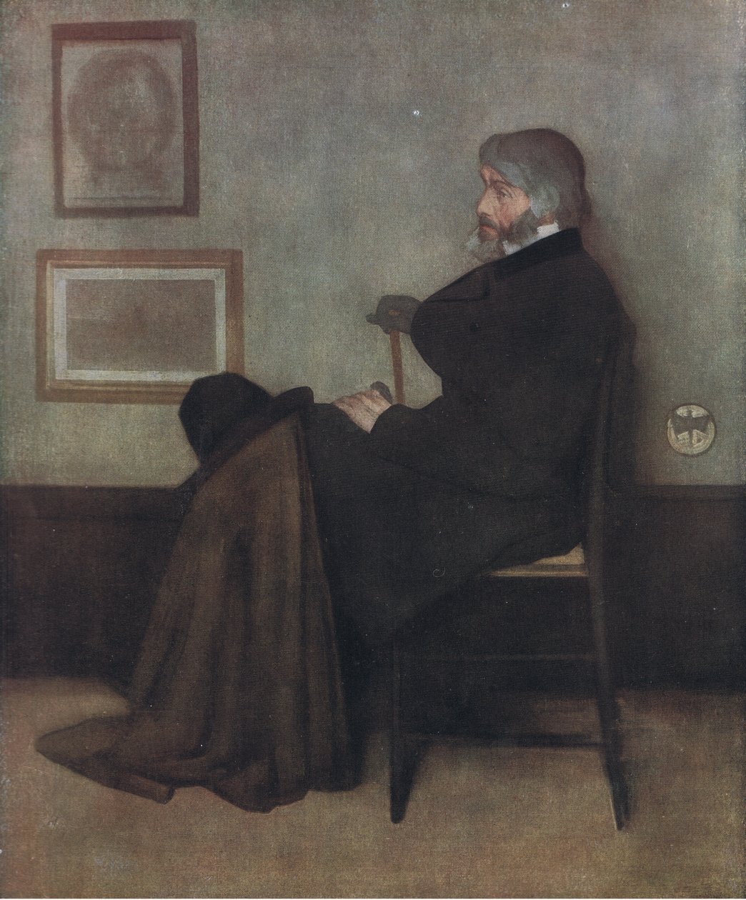 Portret van Thomas Carlyle, Bibbys Annual, 1916-1917 door James Abbott McNeill Whistler