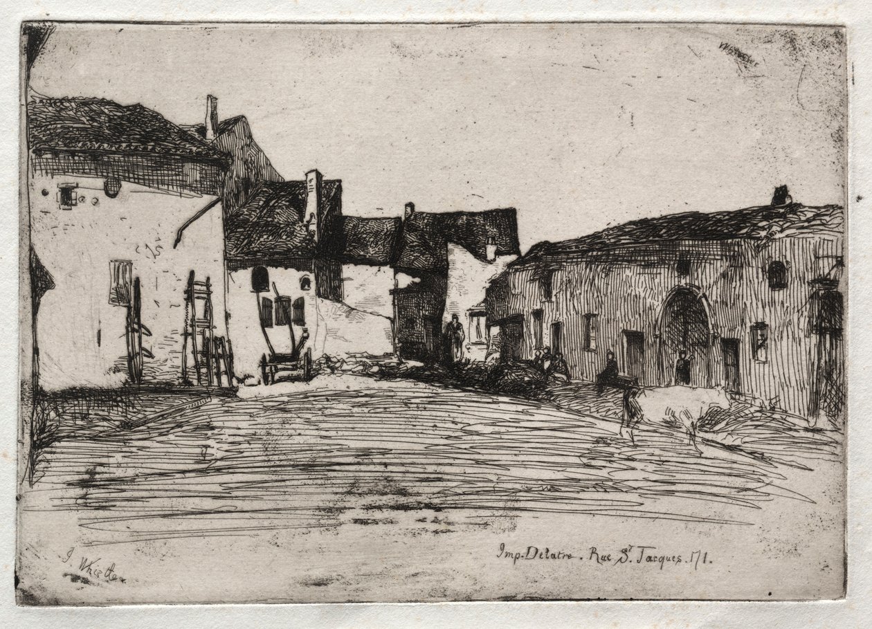 Twaalf Etsen uit de Natuur: Liverdun, 1858 door James Abbott McNeill Whistler