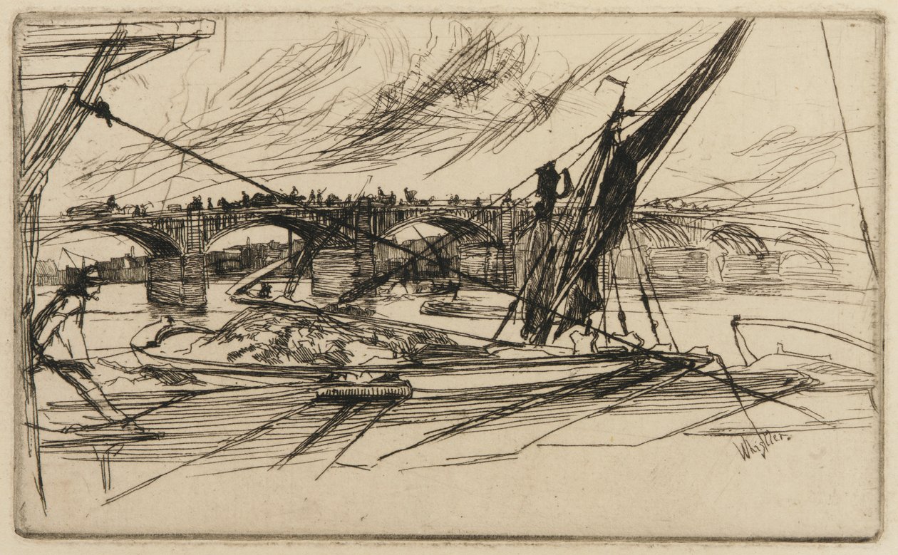 Vauxhall Brug door James Abbott McNeill Whistler