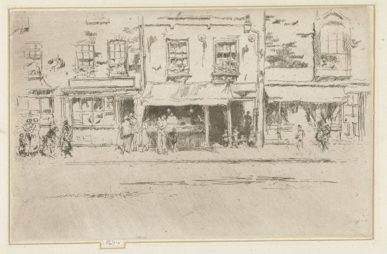 Viswinkel in Chelsea door James Abbott McNeill Whistler