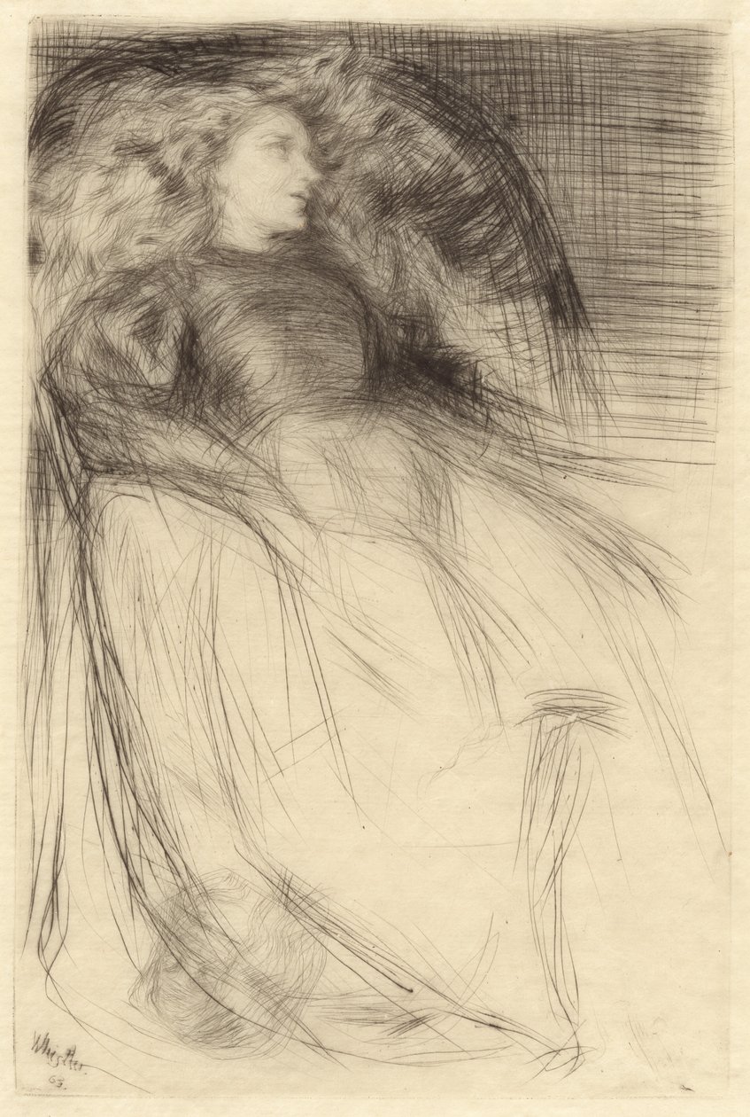 Vermoeid, 1863 door James Abbott McNeill Whistler