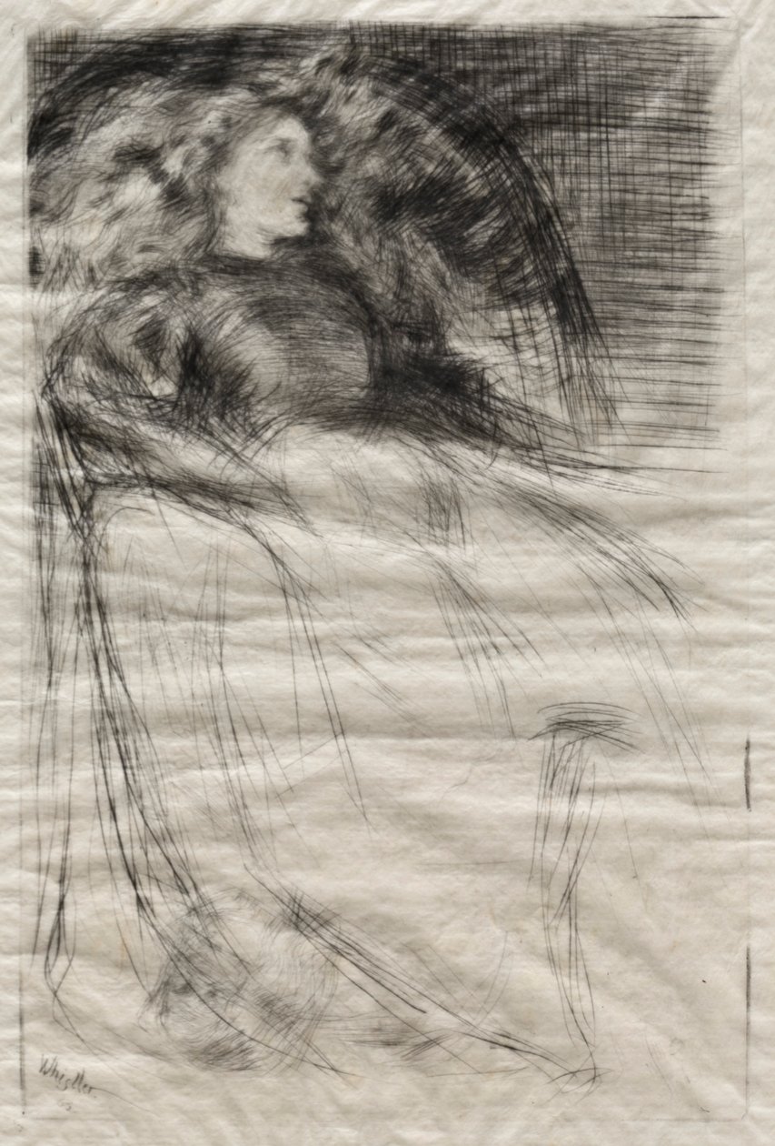 Vermoeid, 1863 door James Abbott McNeill Whistler