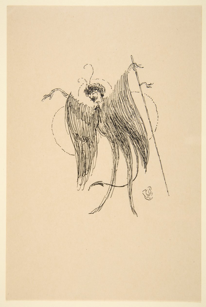 Whistler als Vlinder door James Abbott McNeill Whistler