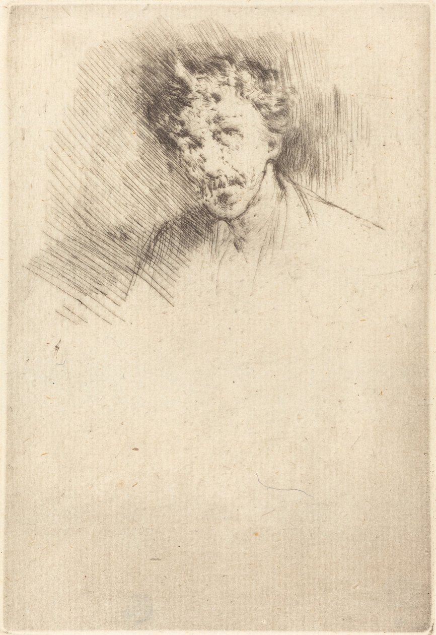 Whistler met de witte lok door James Abbott McNeill Whistler
