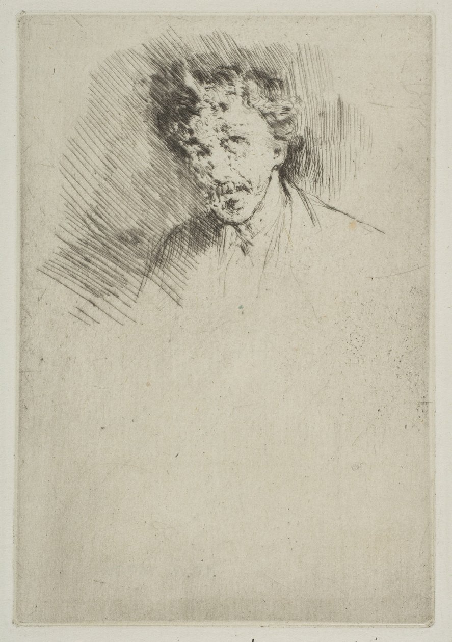 Whistler met de witte lok door James Abbott McNeill Whistler