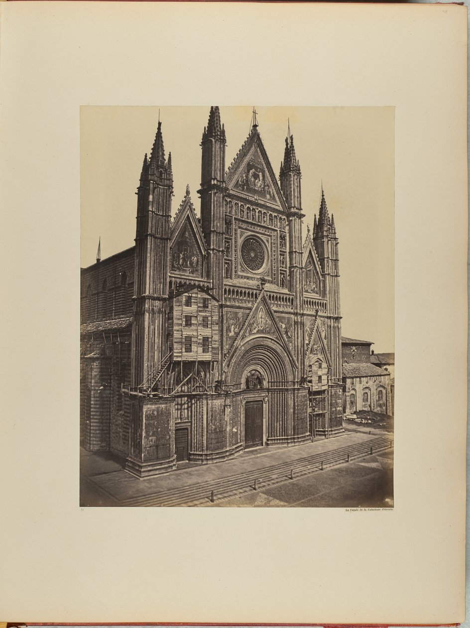 De gevel van de kathedraal van Orvieto door James Anderson