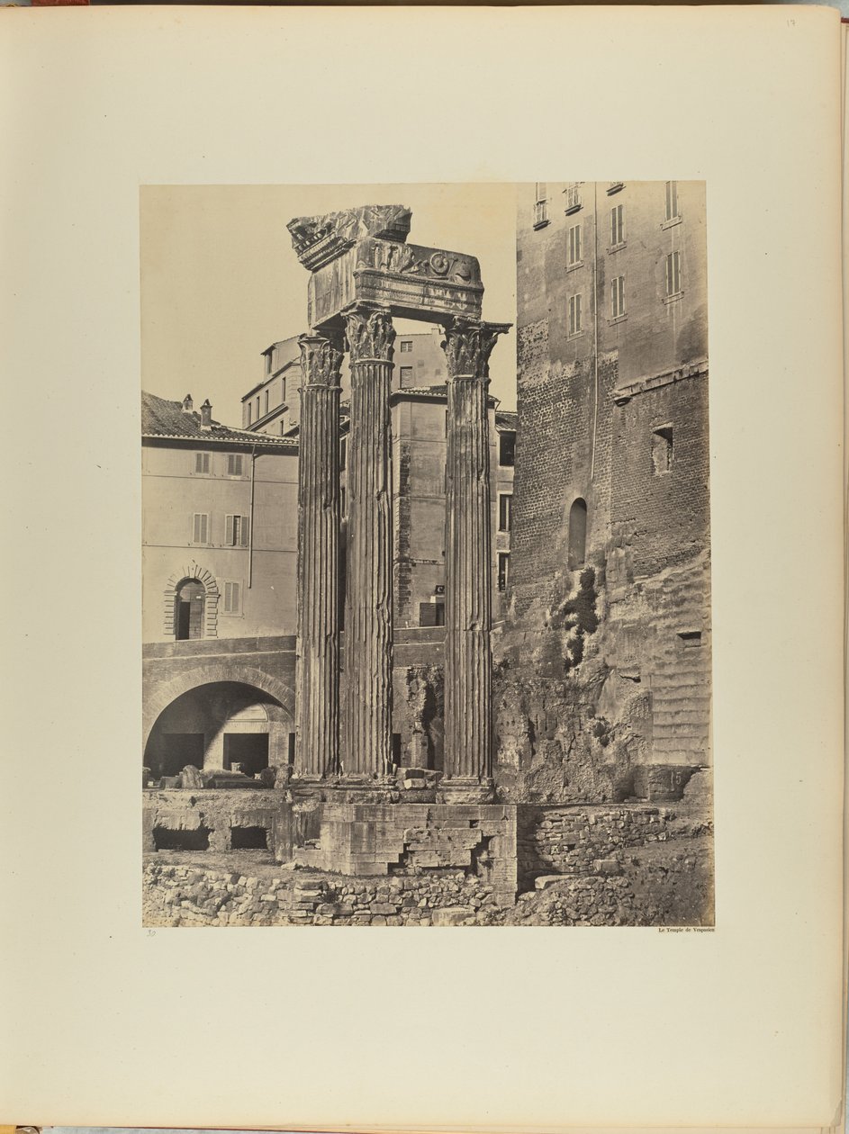 De tempel van Vespasianus door James Anderson
