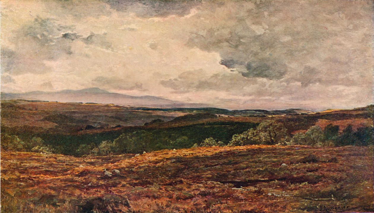 De grens, ca. 1904 door James Aumonier