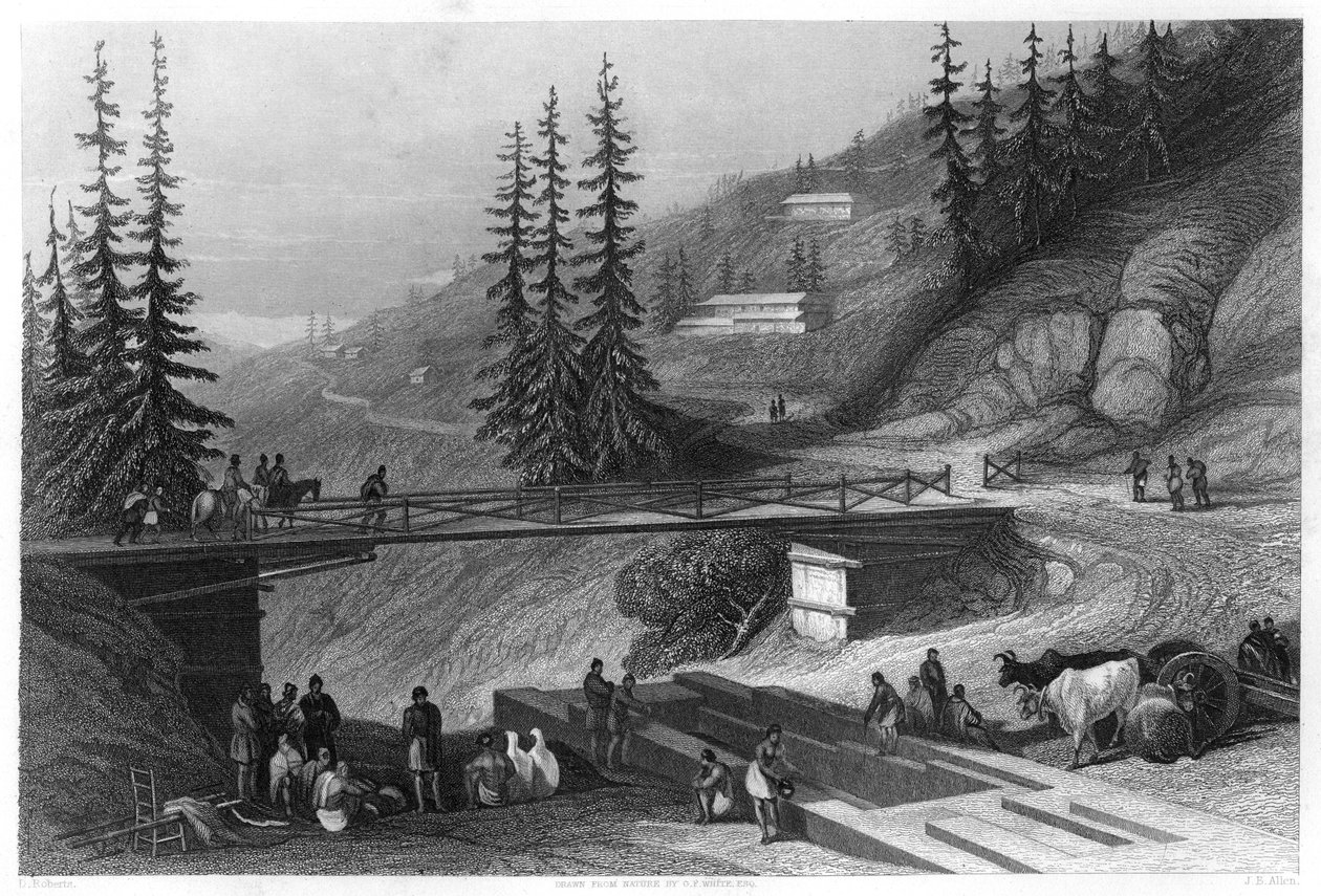 Simla, India, ca. 1860 door James B. Allen
