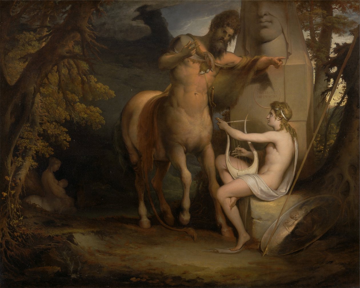 De opvoeding van Achilles door James Barry