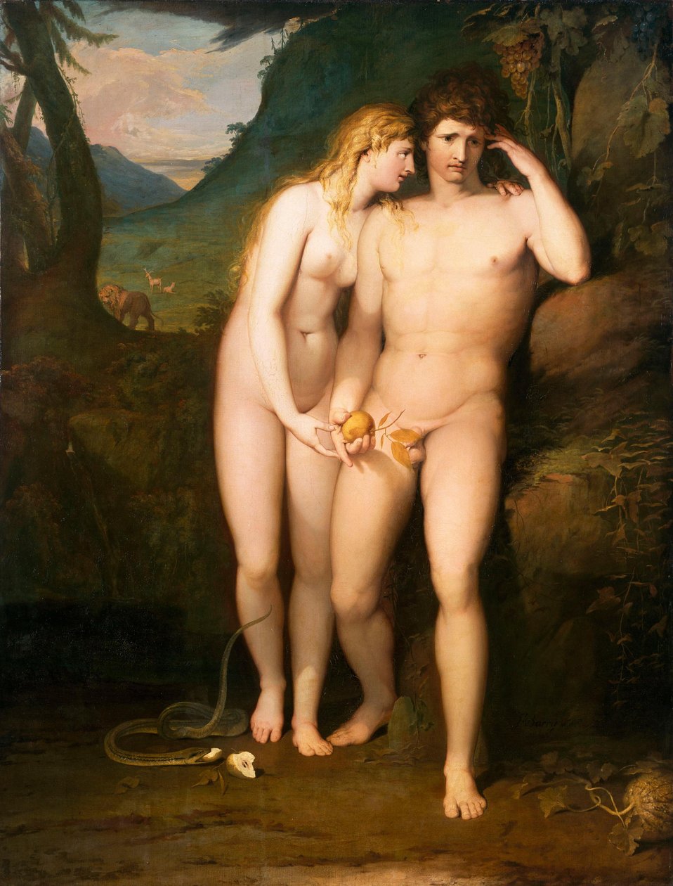 De verzoeking van Adam door James Barry