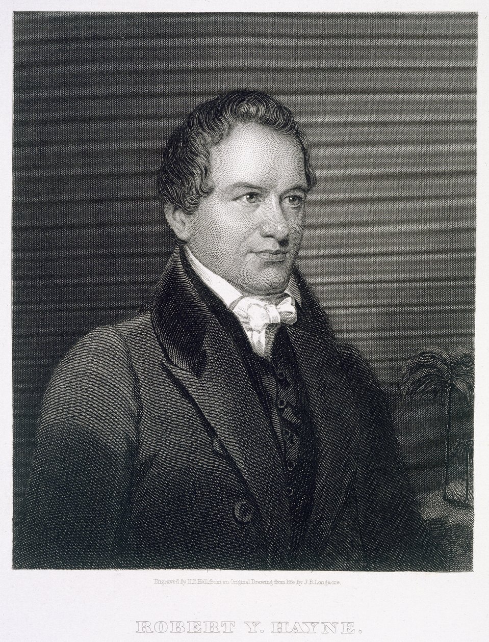 Robert Young Hayne (1791-1841) gegraveerd door Henry Bryan Hall (1808-84) door James Barton Longacre