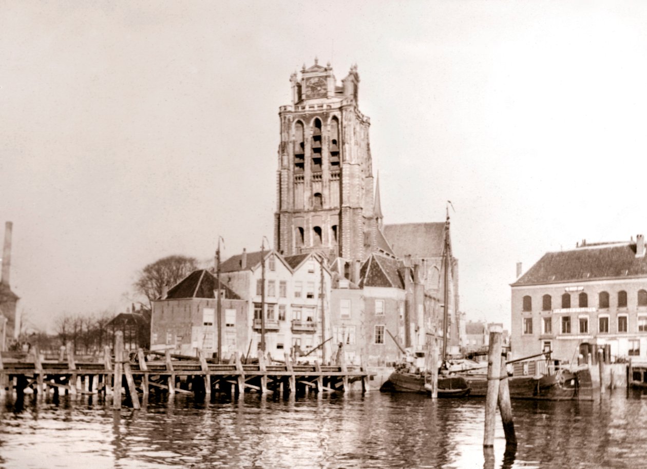 Kerk aan het kanaal, Dordrecht, Nederland door James Batkin