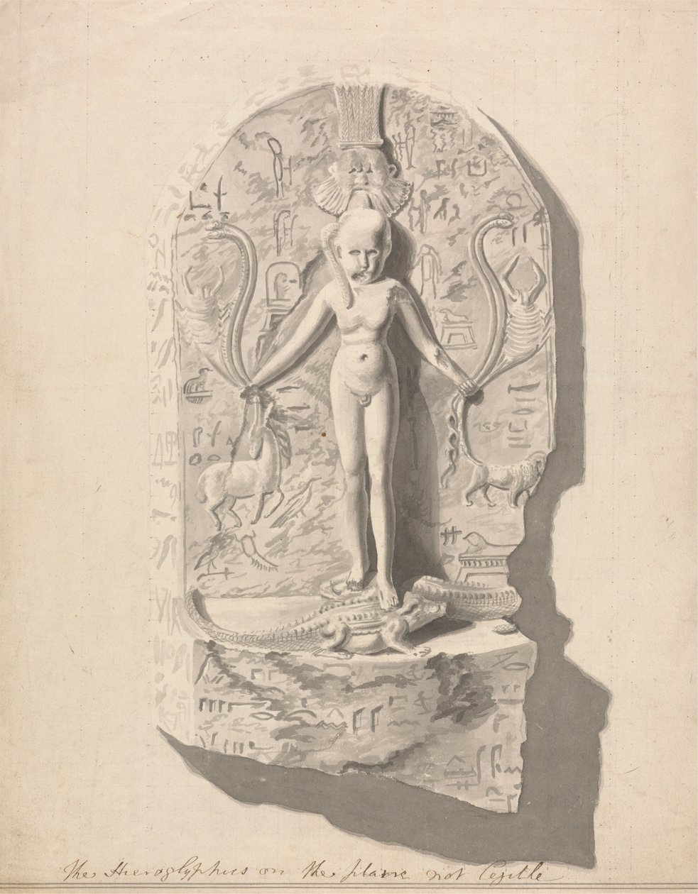 Nr.1 Een tabel van hiërogliefen gevonden in Axum door James Bruce