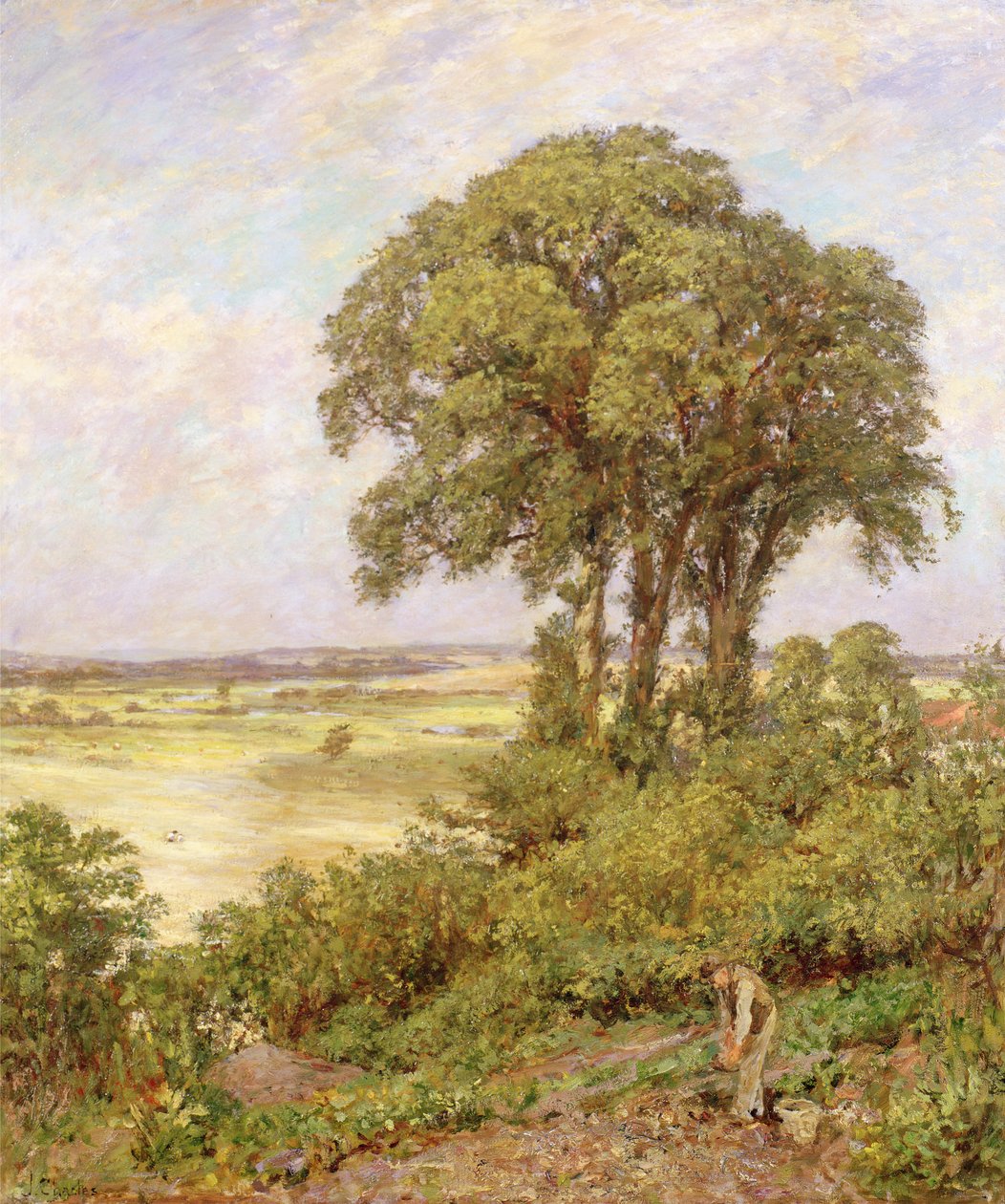 Landschap in Sussex door James Charles