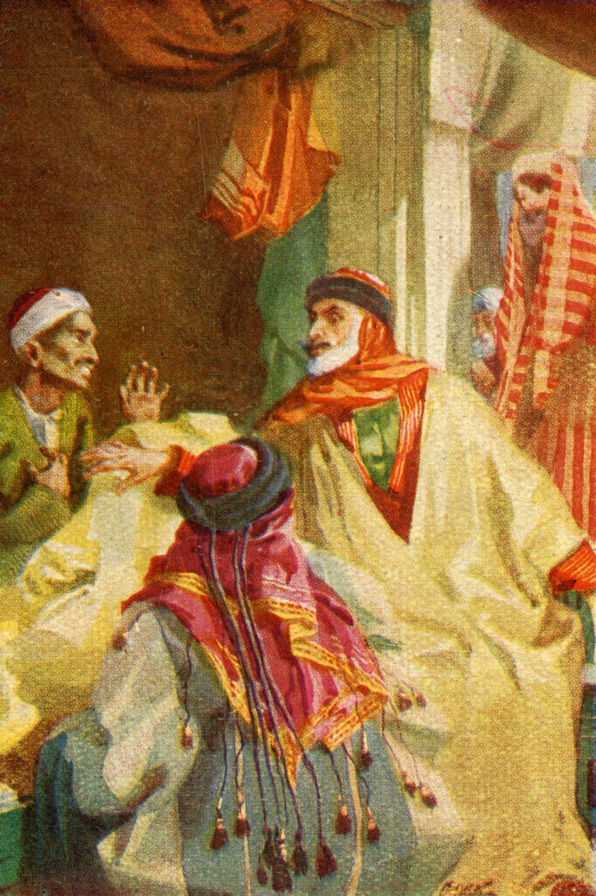 Een Palestijnse bazaar - Lucas xxii. 36 door James Clark, Henry A Harper