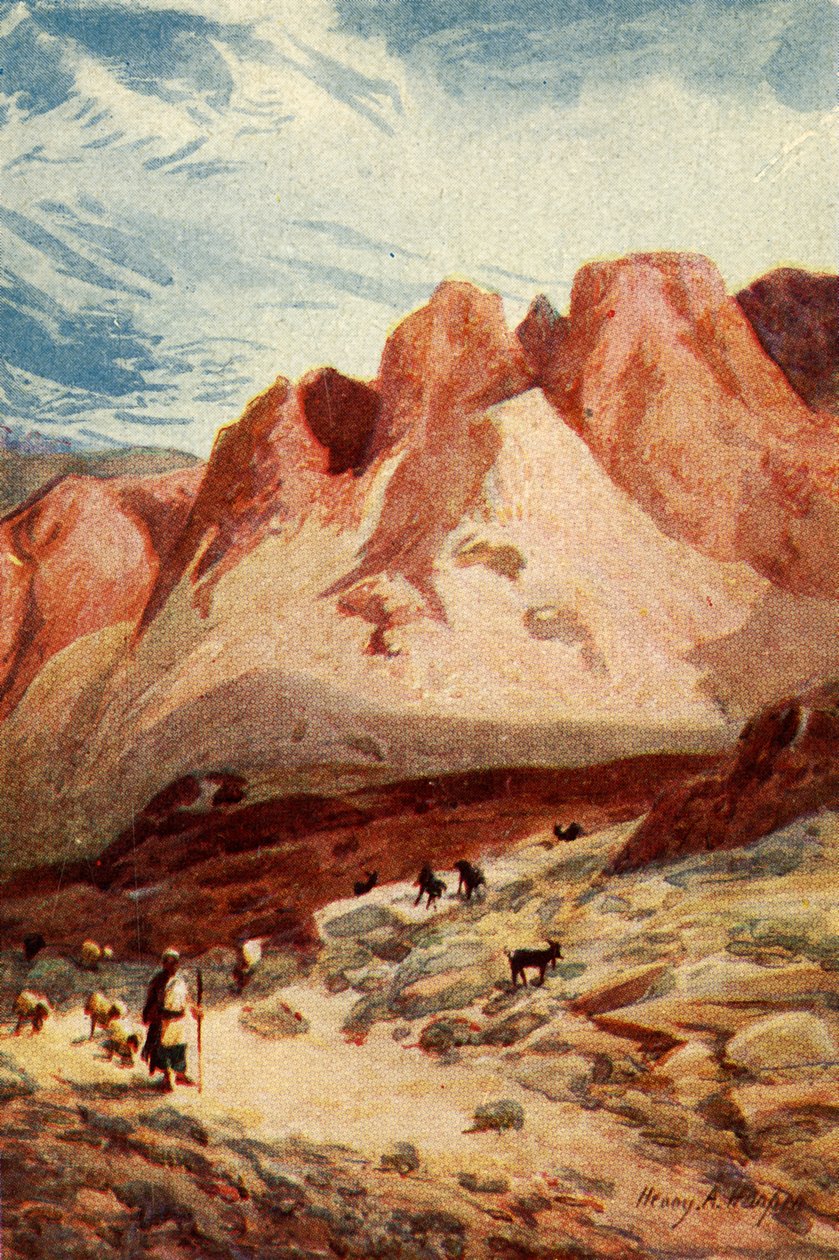 Mount Sinai - Handelingen vii 38, ca. 1924 door James Clark and Henry A Harper