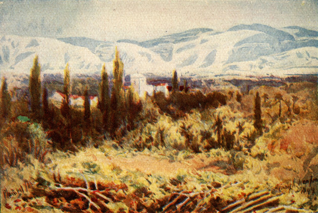 Ruïnes van Jericho - Heb. xi. 30, ca. 1924 door James Clark and Henry A Harper
