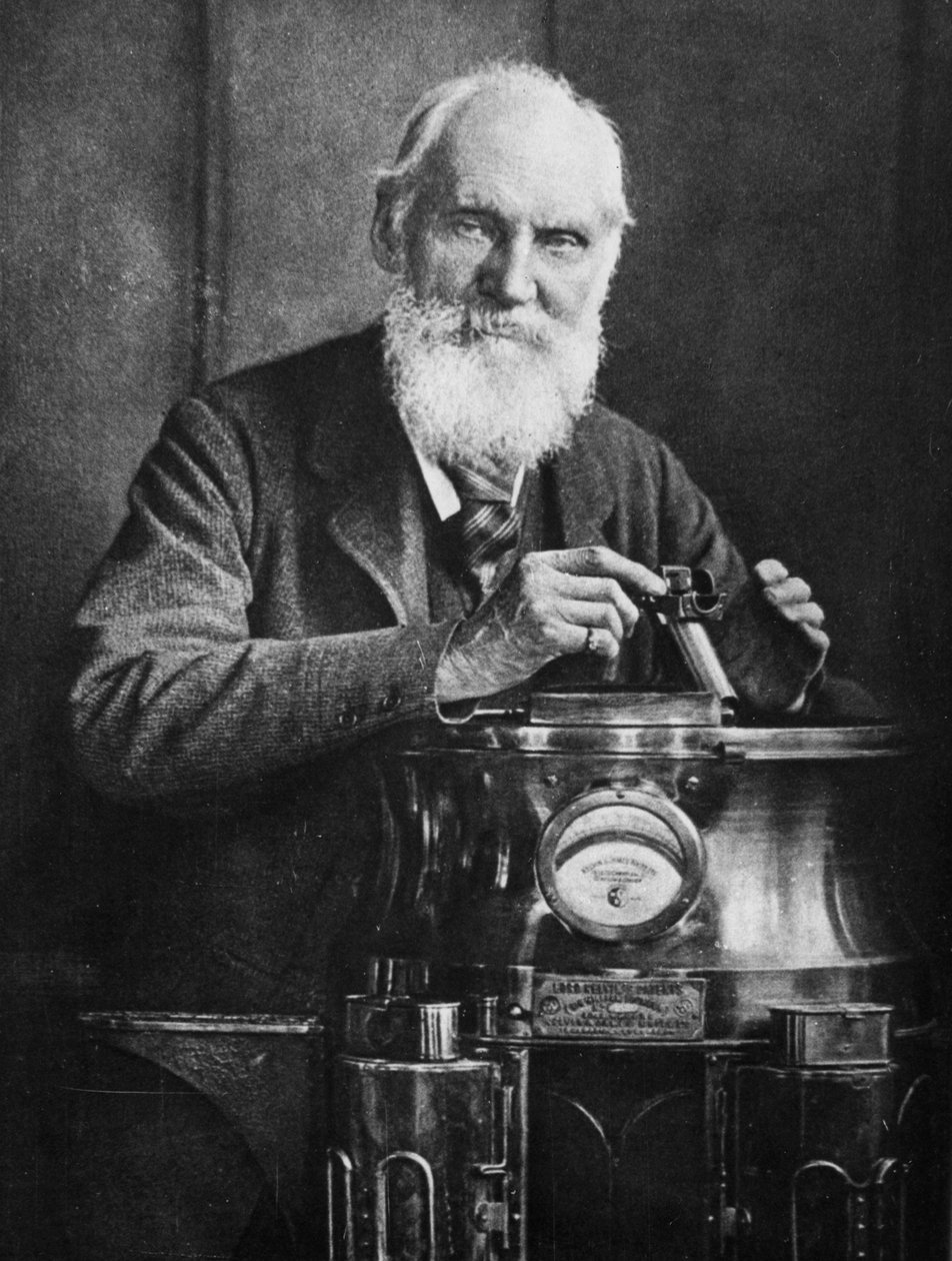 Lord Kelvin, Schotse wiskundige en natuurkundige, met zijn kompas, 1902 door James Craig Annan