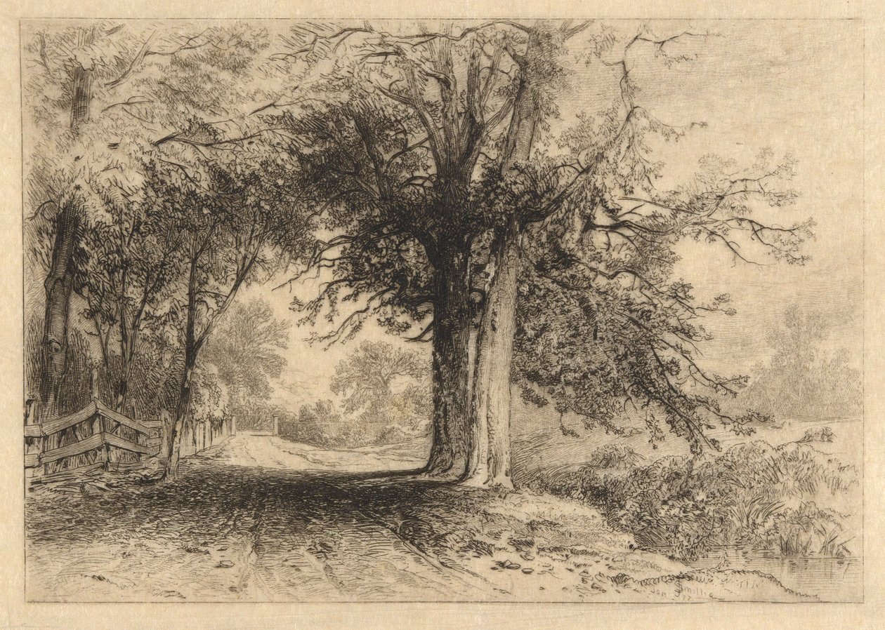 Een boerderijpad, jan. 1887, Opus 2 door James David Smillie