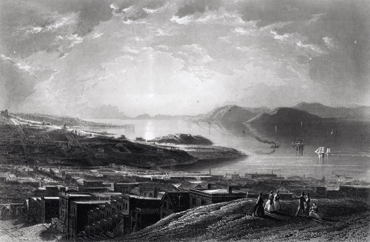 Golden Gate, vanaf Telegraph Hill, uit 