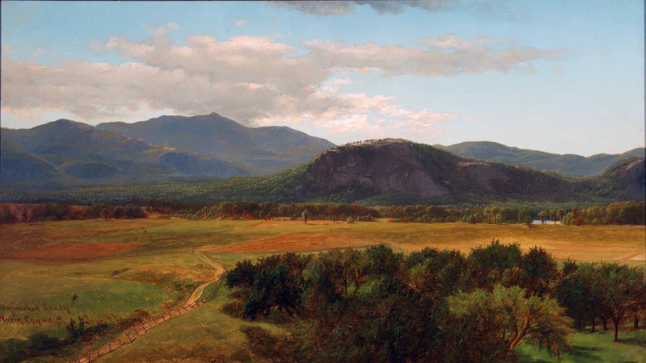 Moat Mountain en White Horse Ledge, Studie, North Conway, New Hampshire door James David Smillie